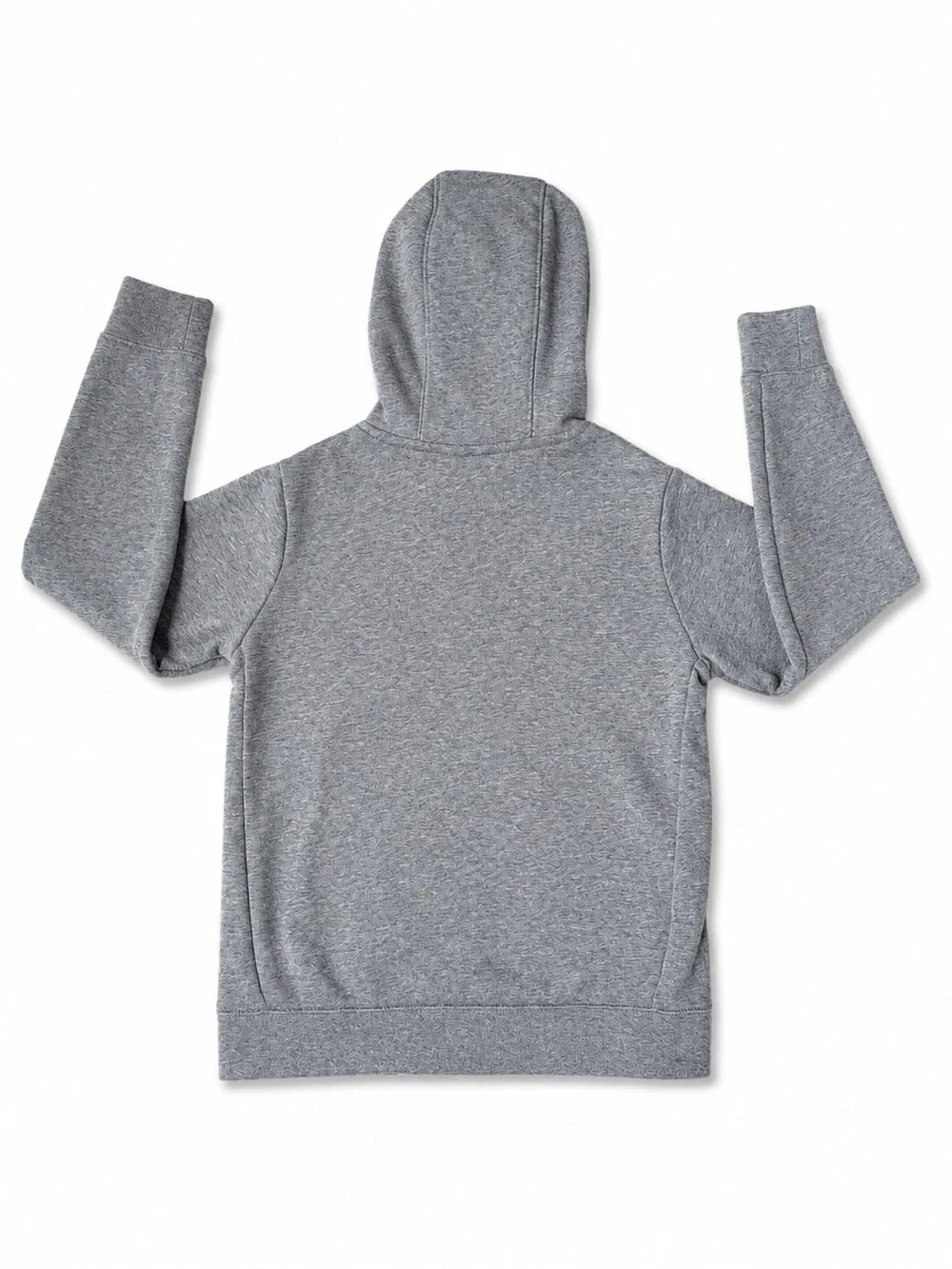 Nike Girls Club Fleece HBR Pullover Hoodie Gray Heather White Size M BV2717